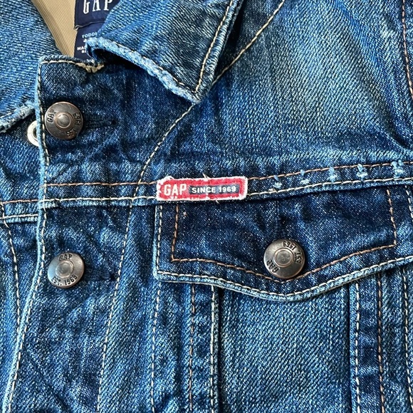 Vintage Baby Gap Classic Denim Jacket Distressed Size Toddler 4 Years - Picture 9 of 12